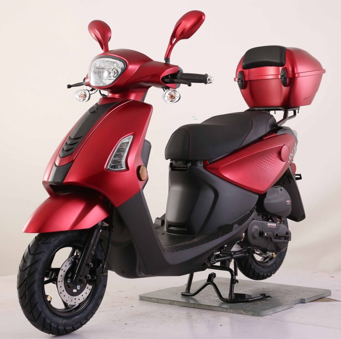 Vitacci JOC 50cc Scooter, 4-Stroke Single Cylinder, Air-Cooled, 10-Inch Aluminum Rims