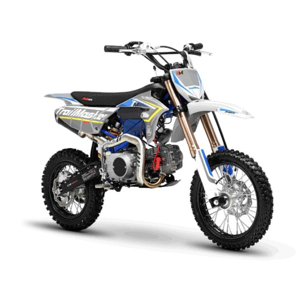 Trailmaster JHL MK125S PRO Dirt Bike, 4-Speed Semi-Automatic Transmission, 29.5″ Seat Height, Air Cooled, Electric Start, Dual Disc Brakes